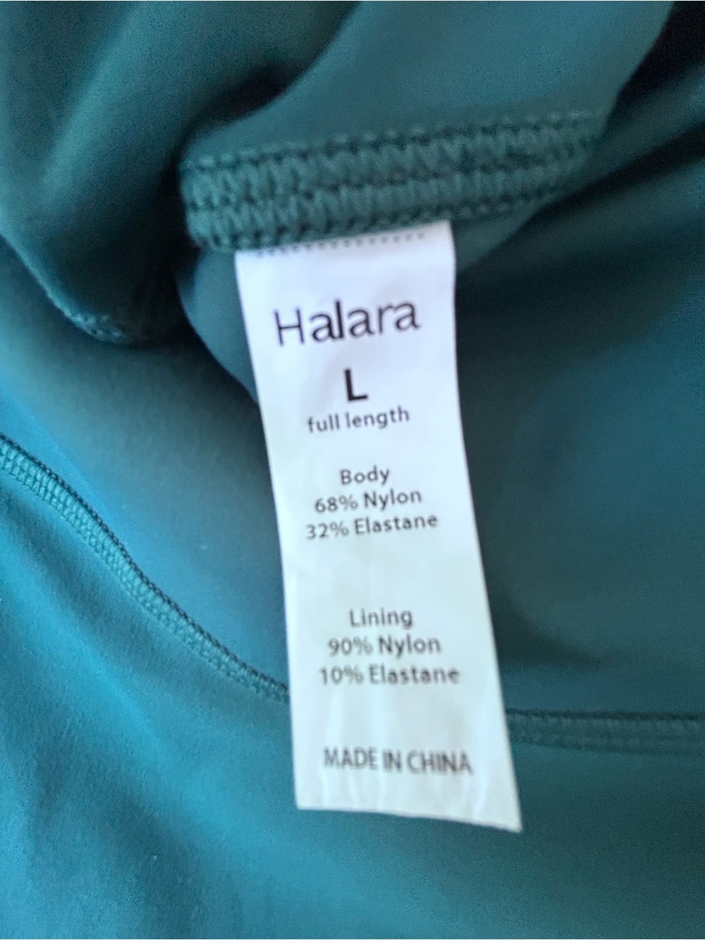 HALARA LEGGINGS RICH TEAL - Picture 5 of 5